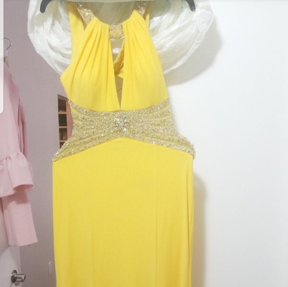 Formal Camille  yellow dress